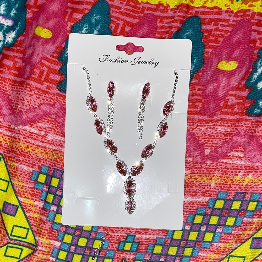 Elegant Red Fashion Jewelry Set